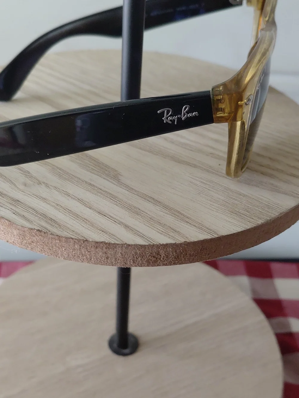 Ray-Ban Amber Frame Brown Lens Wayfarer Sunglasses - Men RB 2132